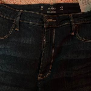 Dark blue high rise jeans leggings. 30W 28L